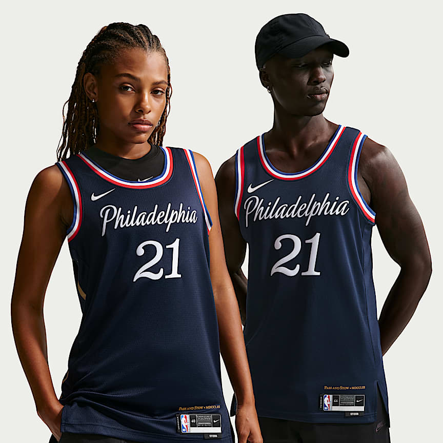 Philadelphia 76ers Men's Nike Dri-FIT NBA 1/4-Zip Long-Sleeve Top
